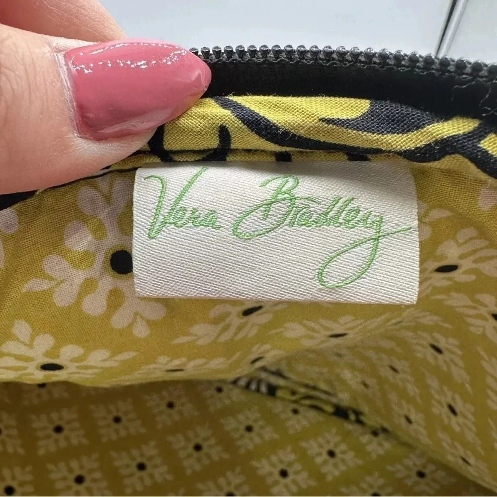 Vera Bradley Yellow Baroque Padded Quilted Laptop Tablet Sleeve Case